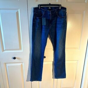 NWT Men's Paige Federal Slim Straight Jeans - 36 - Small Flaw